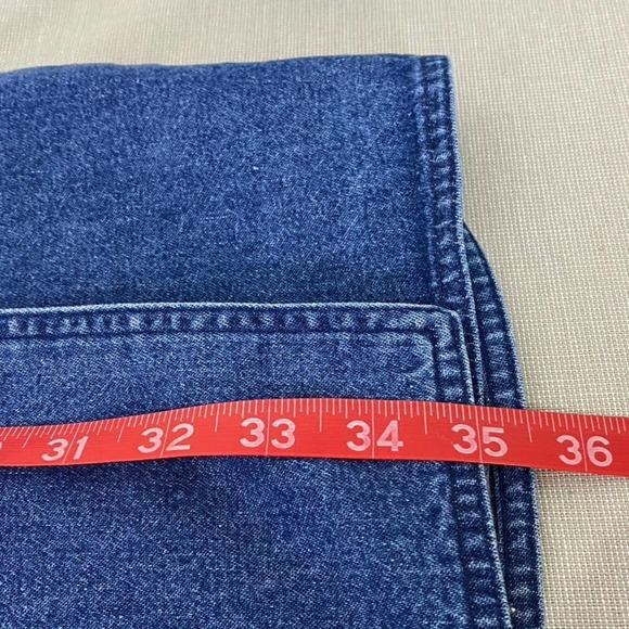 Eddie Bauer denim wrap skirt with‎ buffalo plaid lining - Picture 8 of 8